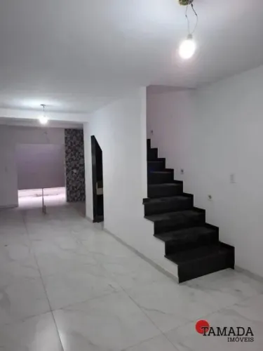 Sobrado frontal novo com 3 suítes, área gourmet, 2 vagas para alugar, 110 m² - Vila Carrão