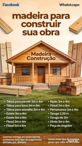 Temos madeira de qualidade