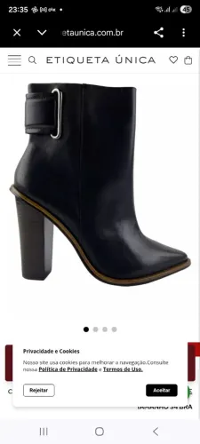 Bota em couro 