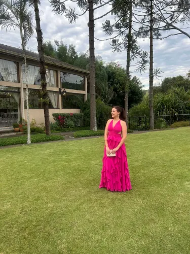 Vestido madrinha pink