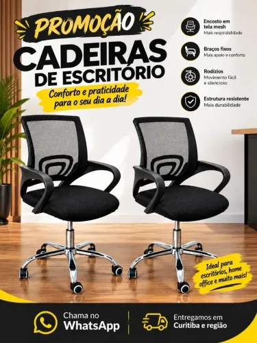 Cadeira de Escritório Novas PROMOÇÃO
