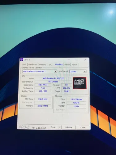 rx 9060 xt 16gb usada por pouco mais de 1 mes
