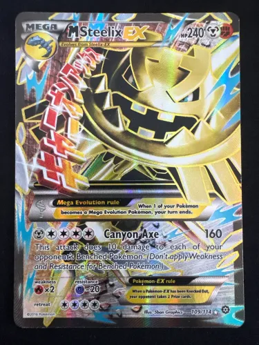 Mega Steelix EX INGLÊS 109/114 Carta Pokémon