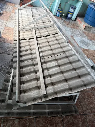 Telhas de PVC com alumínio 