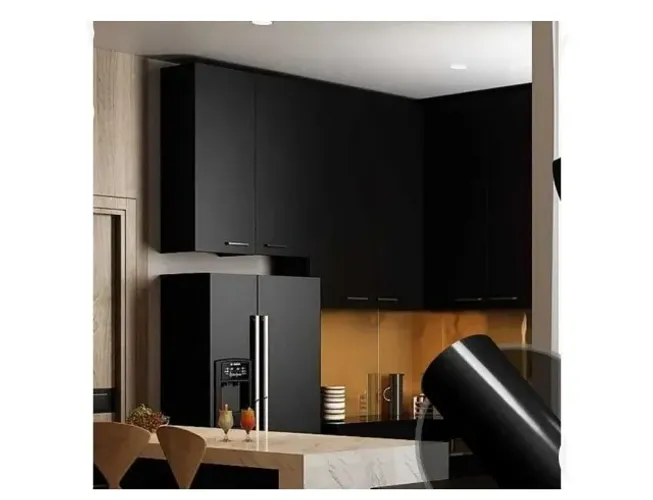 Plástico Adesivo Preto Fosco 5m | Papel de Parede | London Design