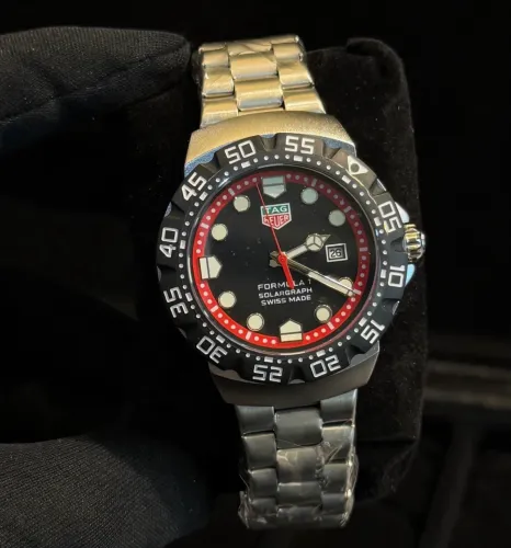 Relógio TagHeuer Formula 1 masculino linha premium de luxo em Aço cor Prata