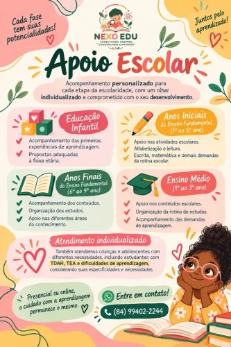 Aula particular - Acompanhamento Pedagogico