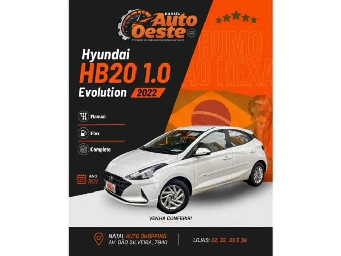 Hyundai HB20 Evolution 1.0 Flex 12V MEC 2022