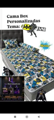 Cama solteiro personalizada masculino 