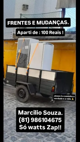 FRENTES E MUDANÇAS.  A partir de 100 REAS!