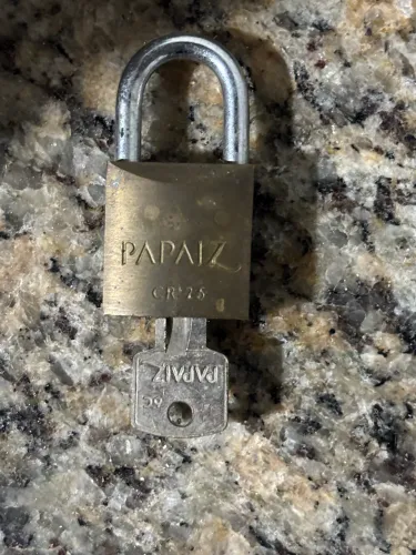Cadeado Papaiz CR 25 Com 1 Chave