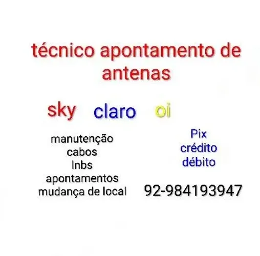 Técnico apontamento antenas
