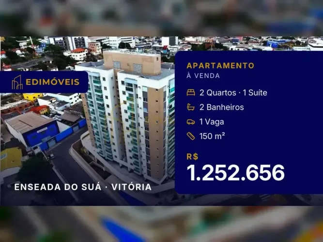 Apartamento 2 quartos na Enseada do Suá, venha conhecer!