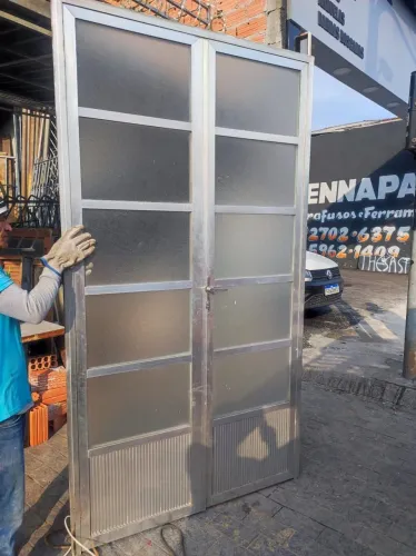 Porta balcão em alumínio de alta qualidade (1,27 x 2,32)