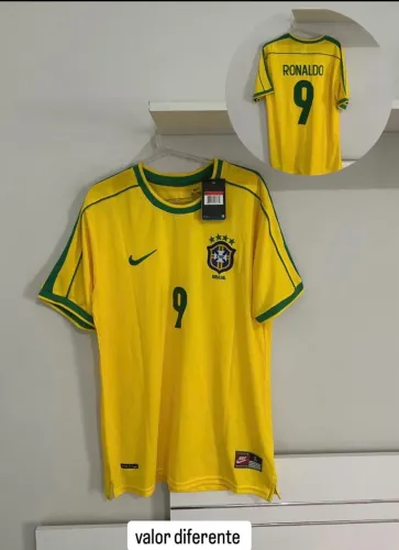 Camisa retro, Brasil Ronaldo ( P, M, G ).