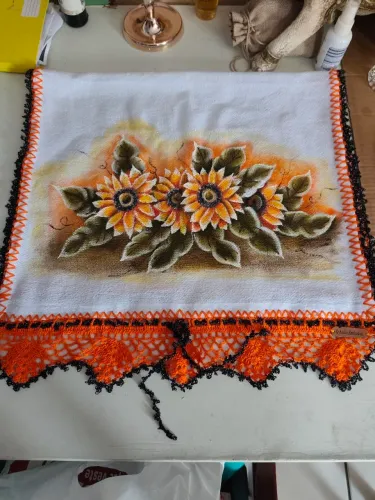 Vendo pano de prato, totalmente feito a mao Q, Atelier -Exclusivo!