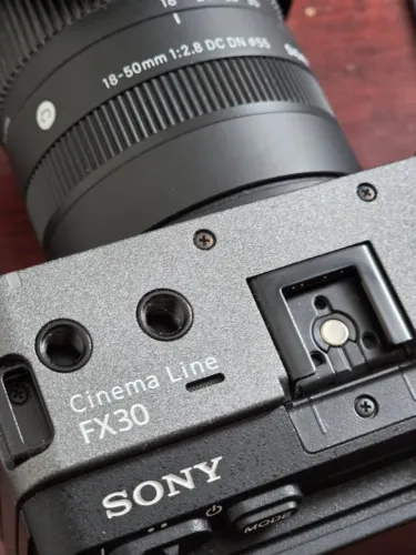 Câmera Sony FX30 cinema line filmagem