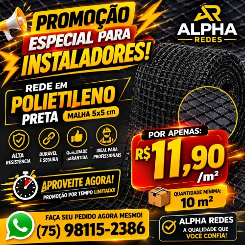 Rede polietileno para instalador