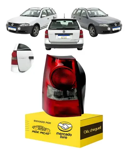Lanterna Traseira Vw Parati G4 Fumê 2006 2007 A 2013 Ld Direito/passageiro Vermelho