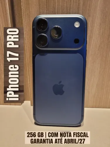 iphone 17 PRO 256 azul com NF e garantia até abril/27