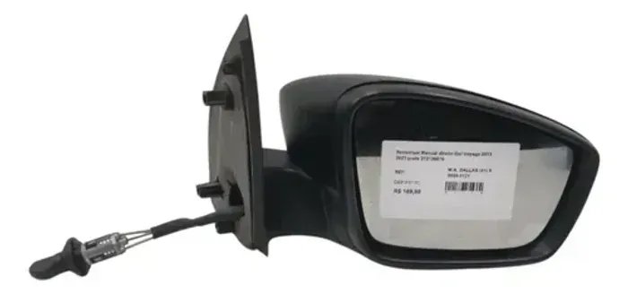 Retrovisor Manual Direito Gol Voyage 2013 2023 Preto 272126076