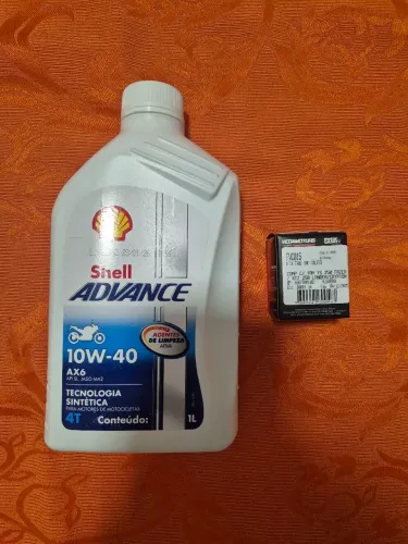 Óleo é filtro de óleo para moto Yamaha R15, Fazer, Lander...