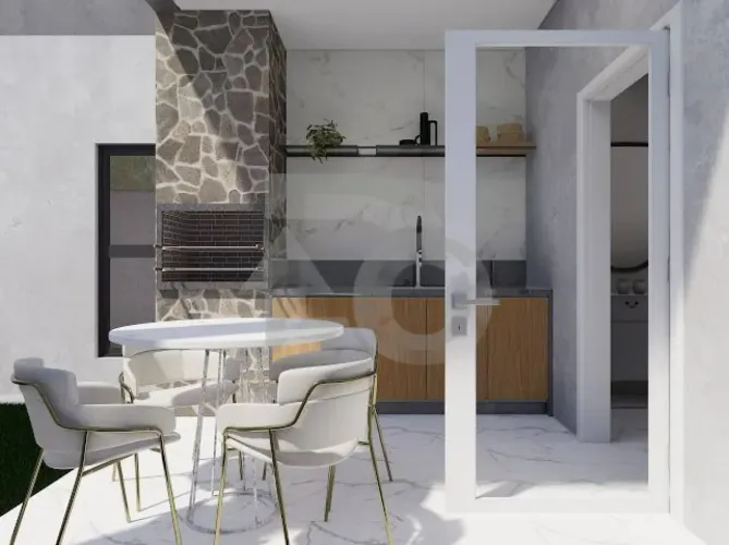 Casa no Terras Alphaville 1 com Pé-Direito Alto e Garagem para 4 Carros