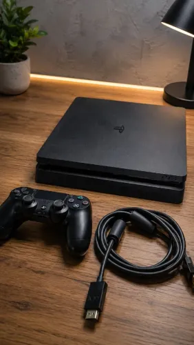 ? PS4 Slim 500GB em Estado Impecável + Jogos | Nunca Aberto!