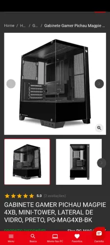 Gabinetene mini tower pichau magpie 4XB