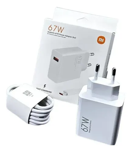 Carregador Celular Turbo Xiomi 67w Primeira Linha Atacado
