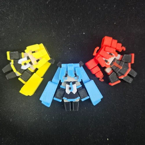 Kit miniaturas Vocaloid Triple Baka (Hatsune Miku, Kasane Teto, Anita Neru)