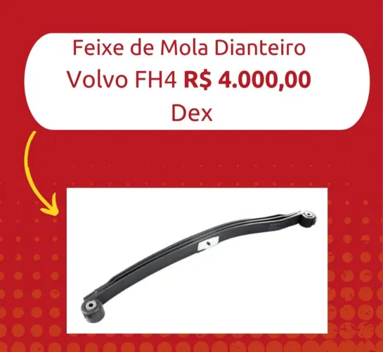Feixe de  molas dianteiro - Volvo