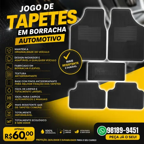 Jogo de Tapetes Automotivo