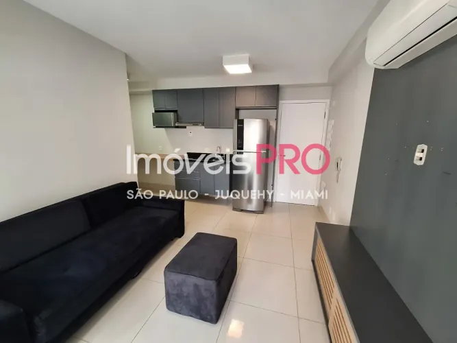 Aconchegante apartamento com 1 dormitório em Moema, com vaga e lazer