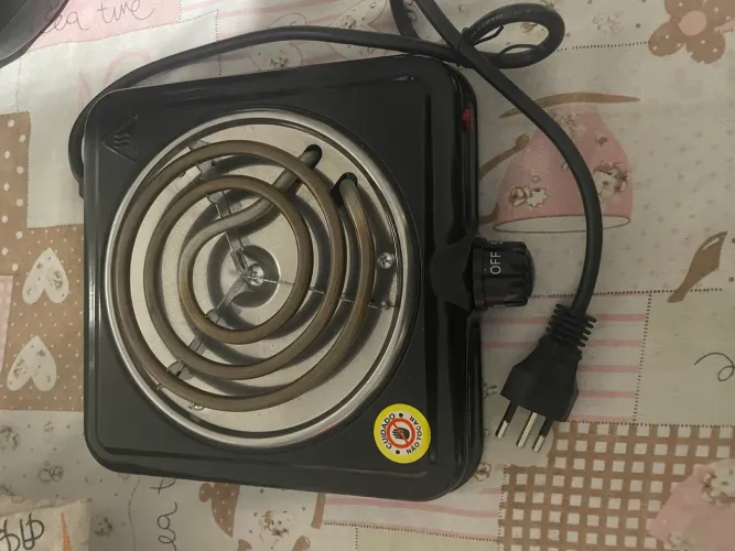Fogão Elétrico Portátil 1 Boca Startools 1000W - 220V (Novo / Sem Uso)