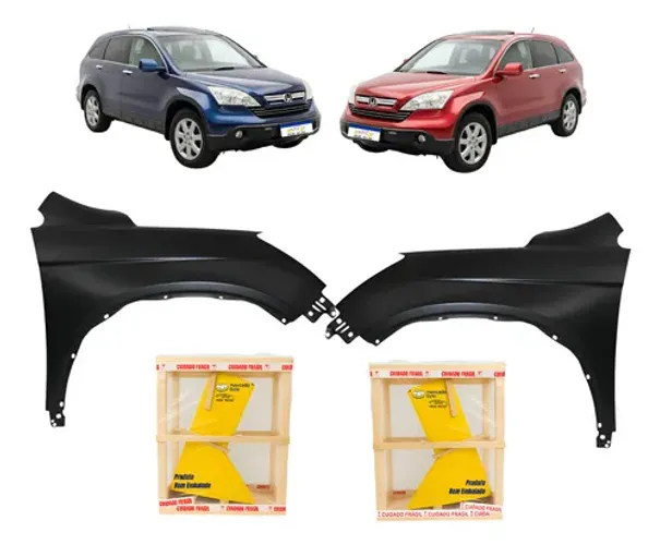 Par Paralama Honda Crv 2007 2008 2009 2010 2011 Novo