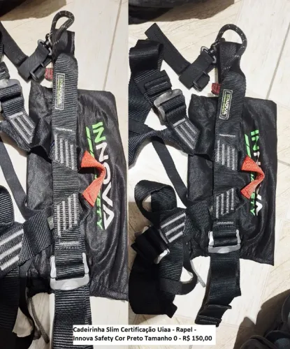 Cadeirinha para rapel Slim Innova Safety tamanho 0
