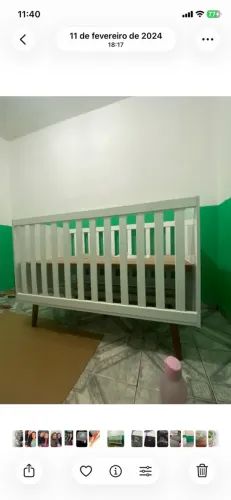 Berço retrô usado