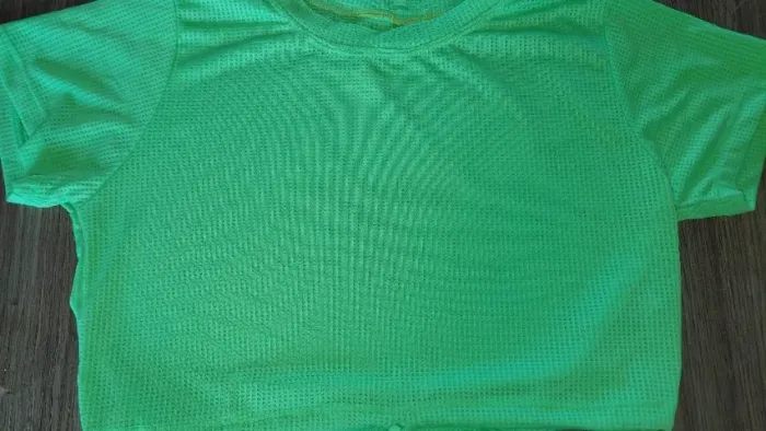 Cropped de treinar verde néon