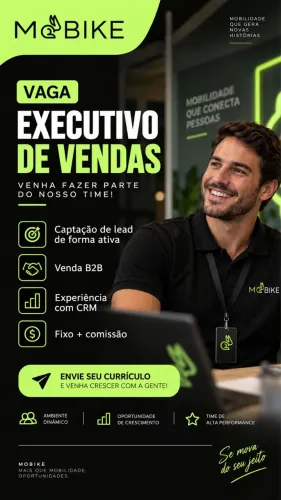 Executivo de vendas - vaga de emprego
