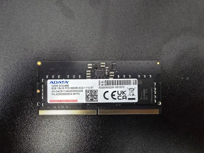 Pente memória DDR5 8GB Notebook Adata 5600mhz (Novo)
