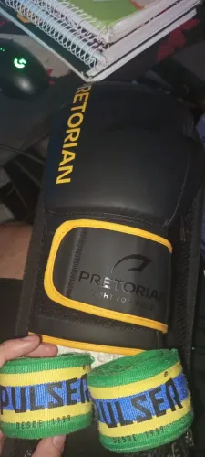 Kit Luva Pretorian Fx-2 Boxe Muay Thai + Bandagem pulser