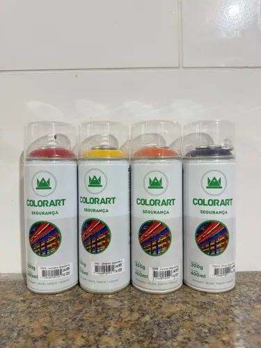 Spray Color Art linha segurança a unidade R$ 25,00 4 cores disponíveis 