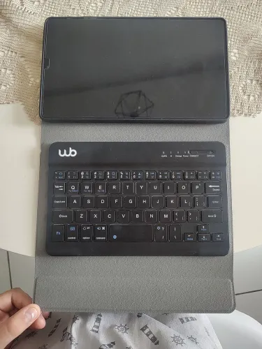 Tablet Samsung a7 lite com capa e teclado