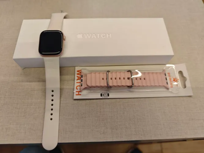 Apple watch series 11 42mm rose gold gps 4 meses de uso 