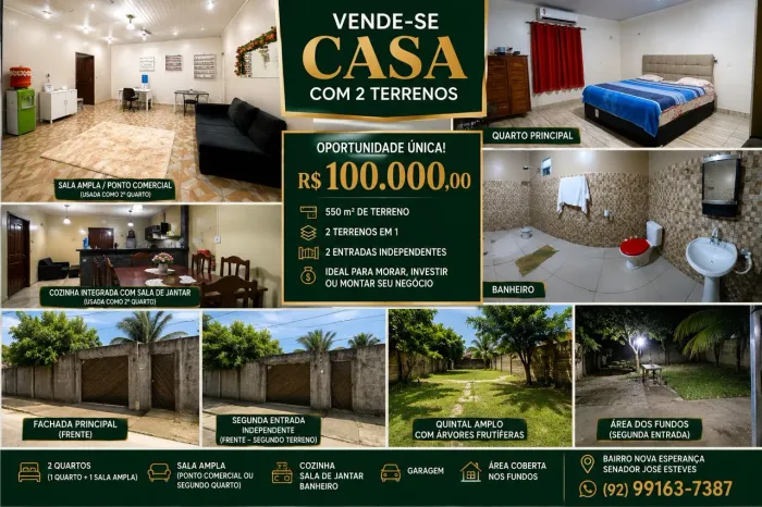 Casa localizado em bairro tranquilo