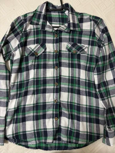 camisa xadrez verde