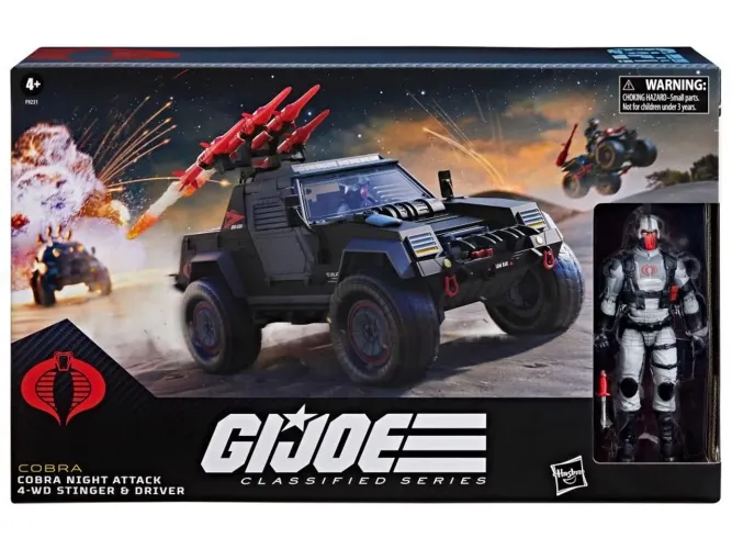 GI Joe Classified Cobra Night Attack Stinger & Driver (NOVO/LACRADO)