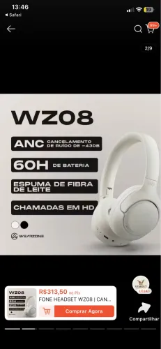 Headset Gamer WZ08 da Wearzone!