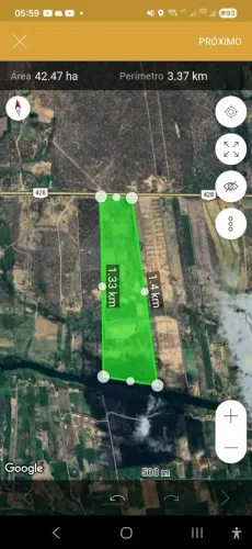 Fazenda na Beira do Rio São Francisco, com 406m de beira de rio. Totalizando 128 hectares